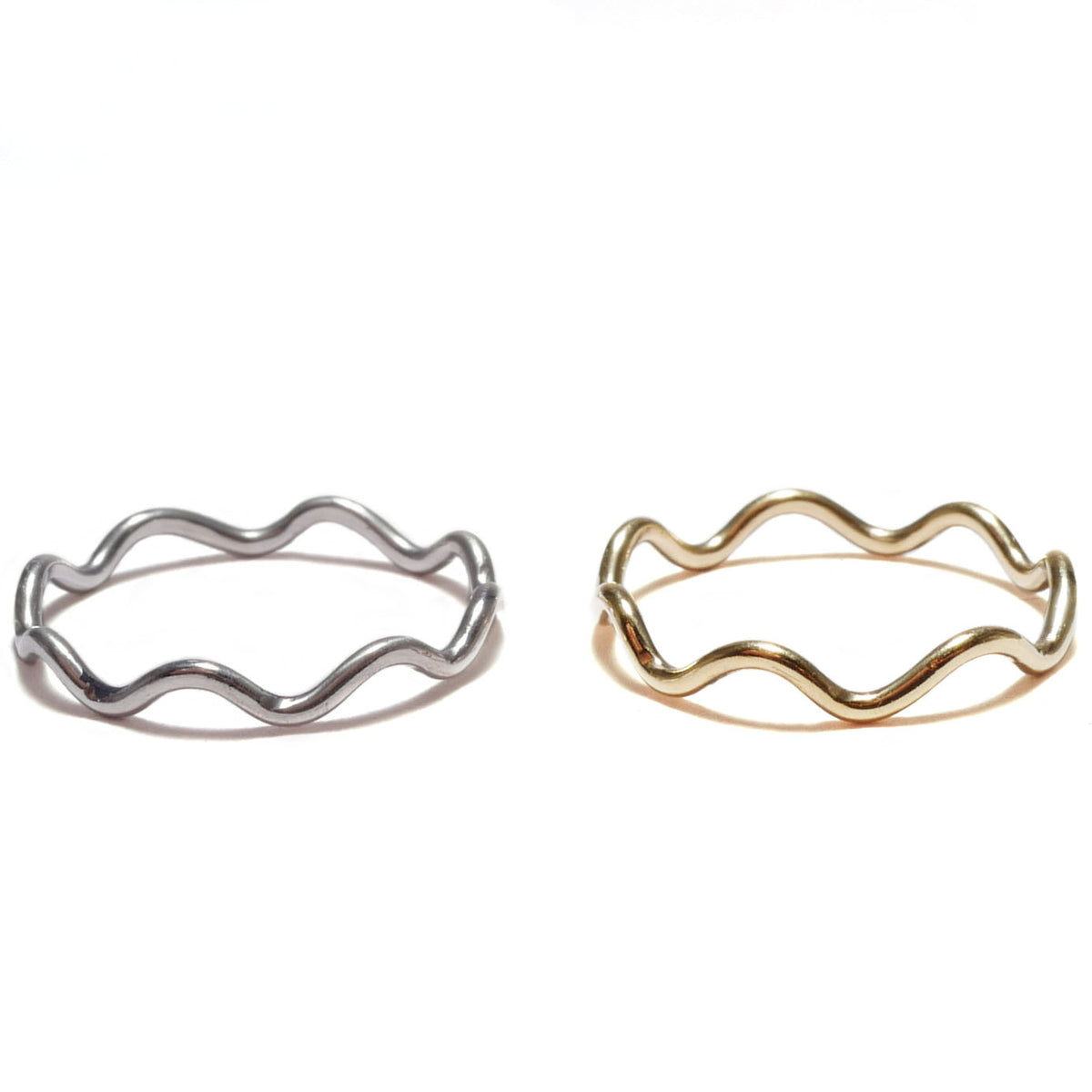 gram 指輪　flat K10 basic K10 YG〉border ring / flat / 2mm | glanta