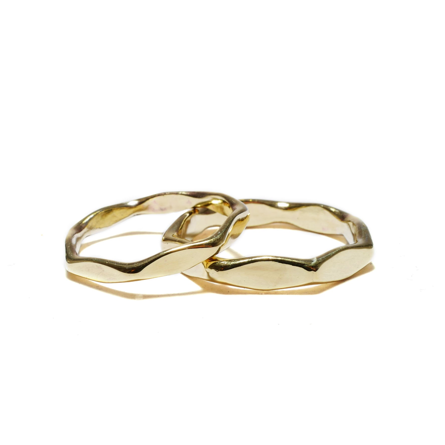 stacking　brass<br>basic-pair ring