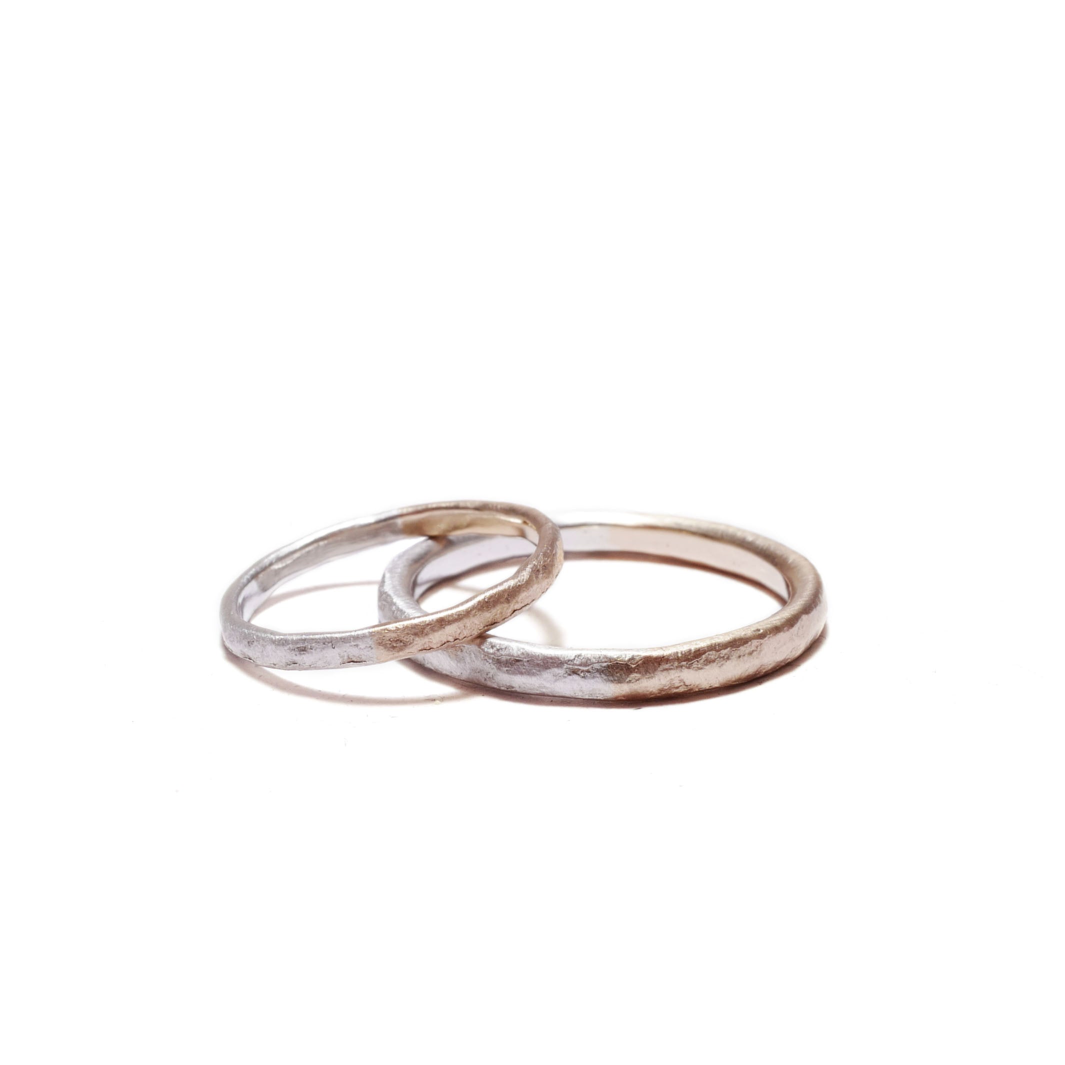 texture　K10／silver<br>basic-pair ring