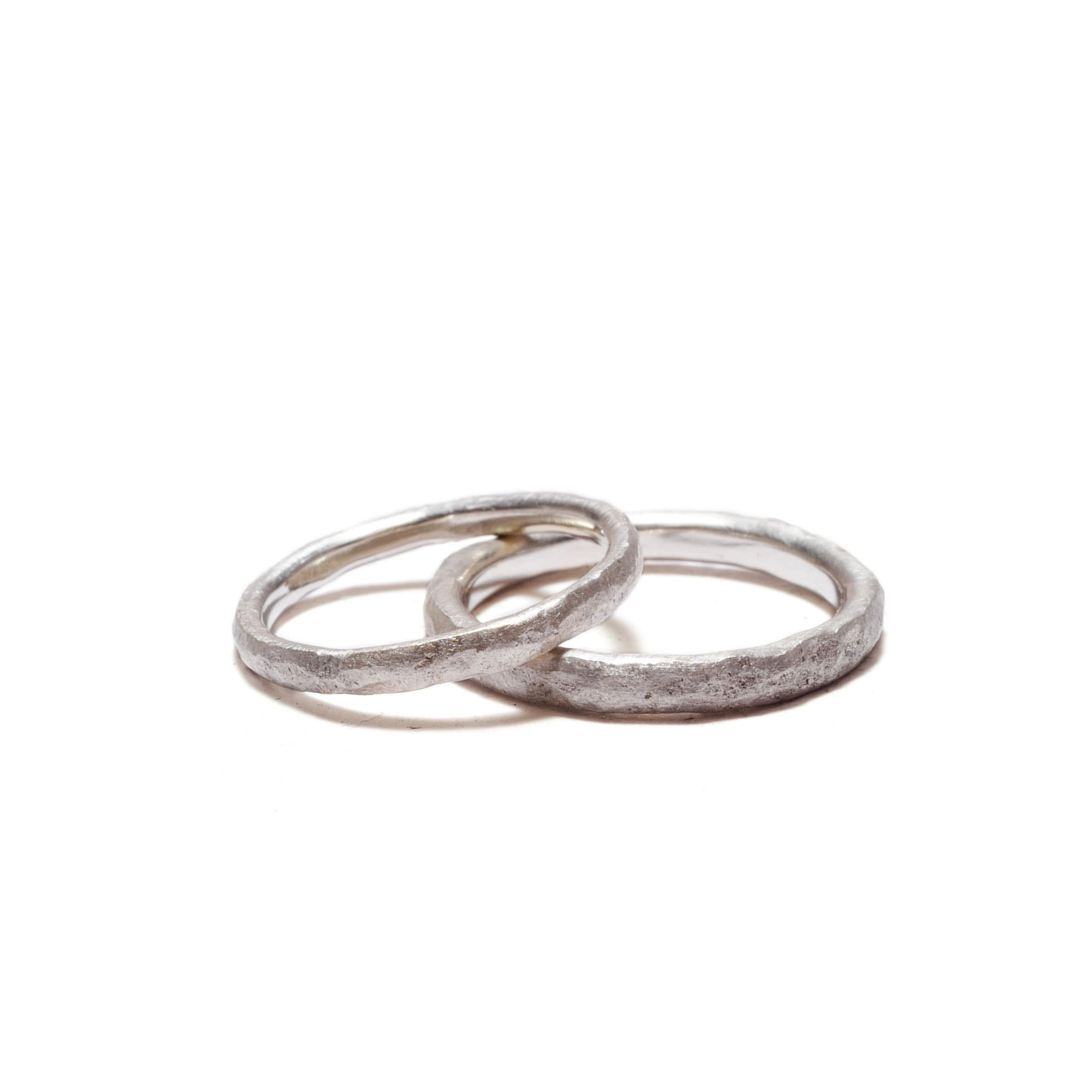 texture　silver<br>basic-pair ring