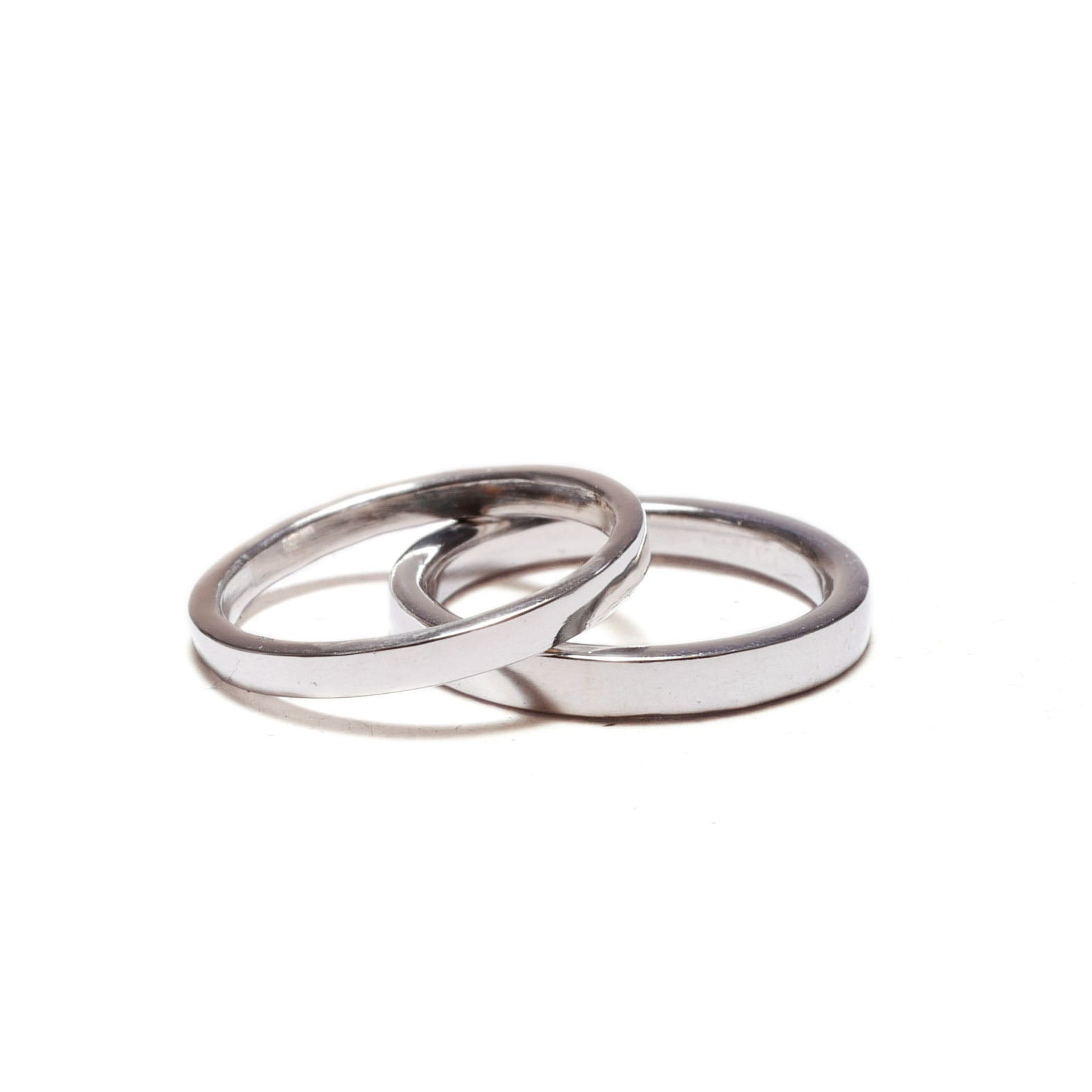 flat　silver<br>basic-pair ring