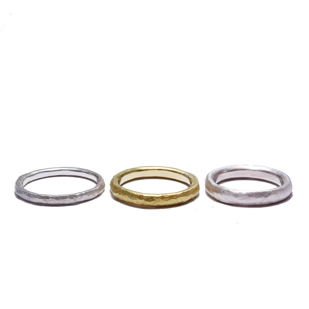 texture　brass<br>basic-pair ring