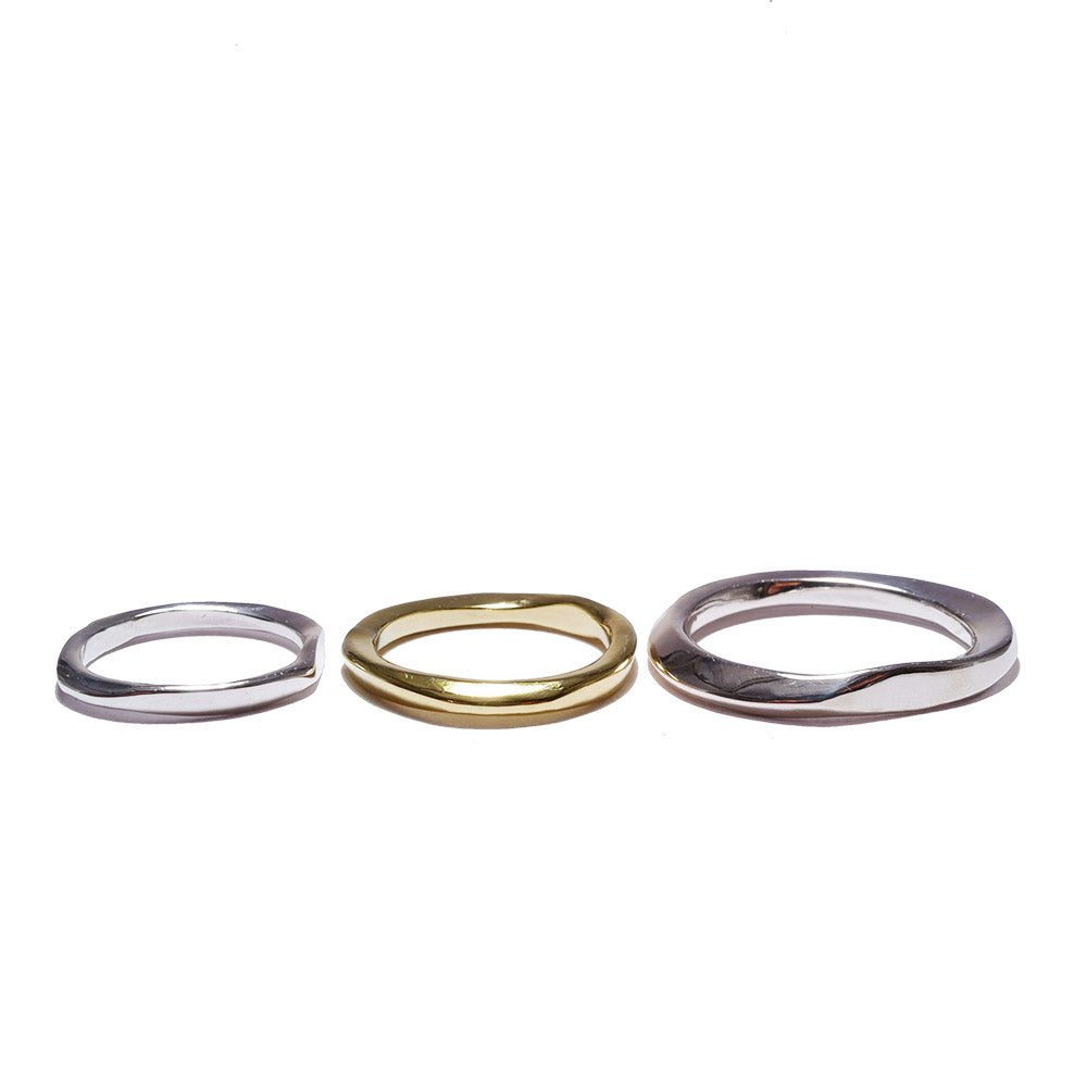 mid century　brass<br>basic-pair ring